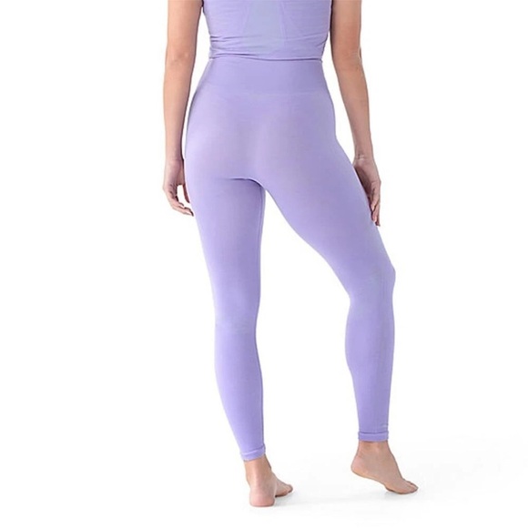 Smartwool Intraknit Base Layer Bottoms in Ultra Violet Seamless Leggings - Picture 2 of 14